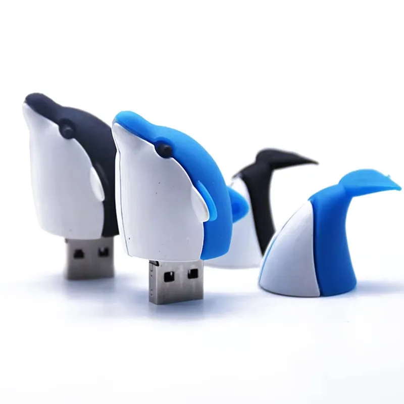 PVC Dolphin USB Flash Drive Keychain 4