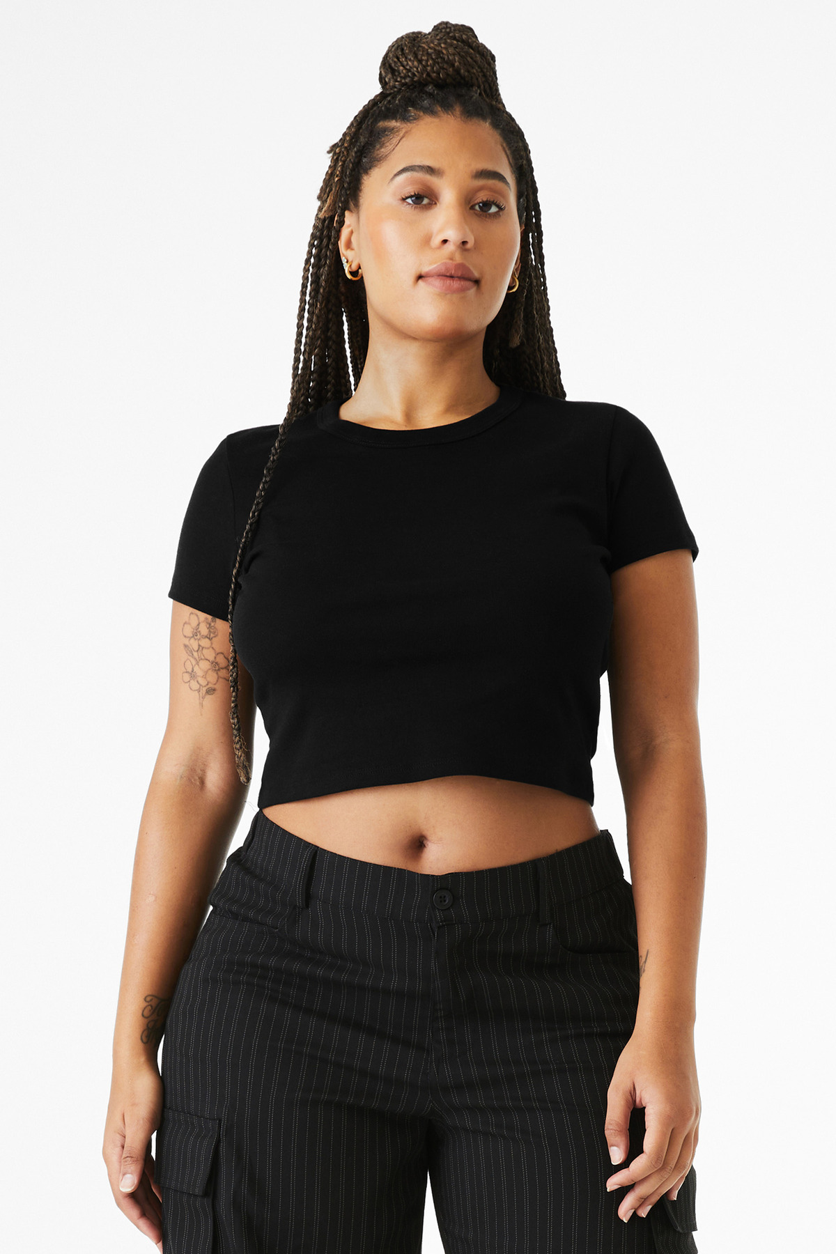 BELLA+CANVAS Women's Micro Rib Baby Tee BC1010 35