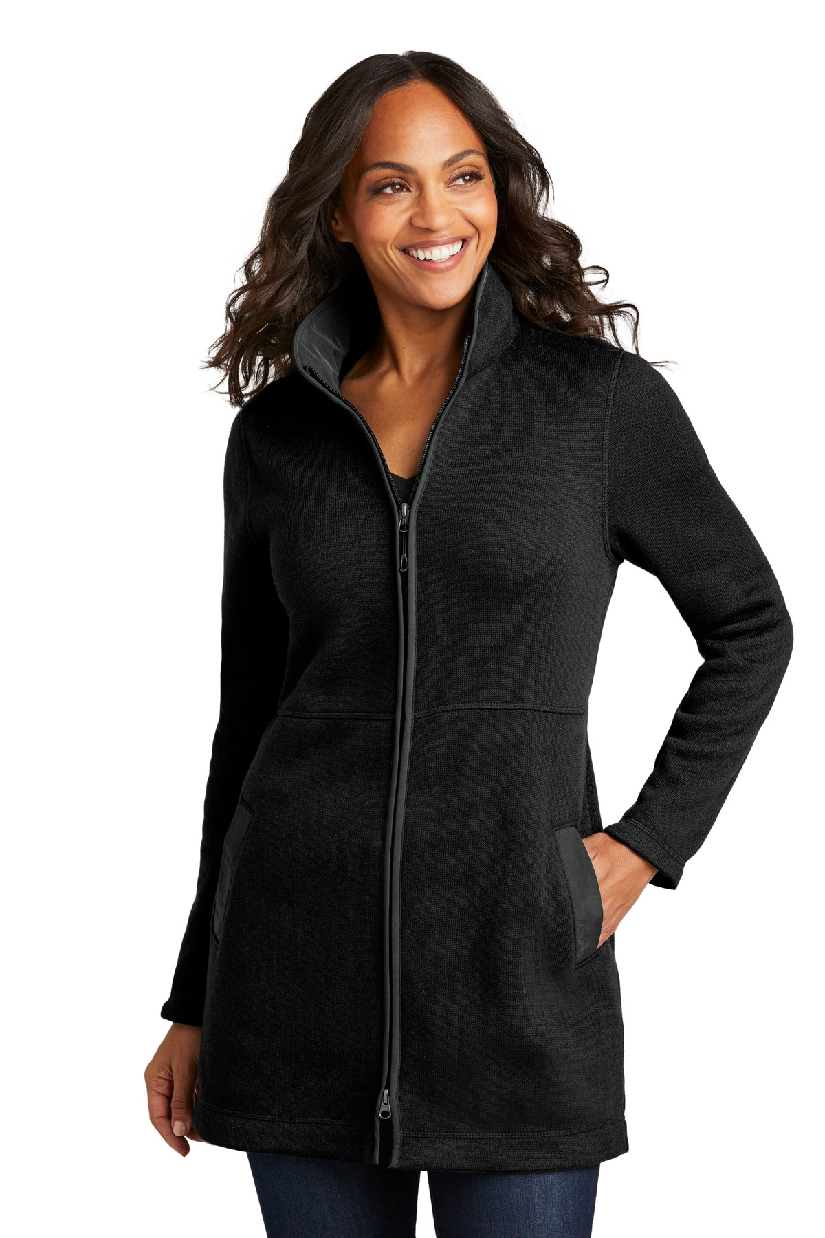 Women's Arc Sweater Fleece Long Jacket