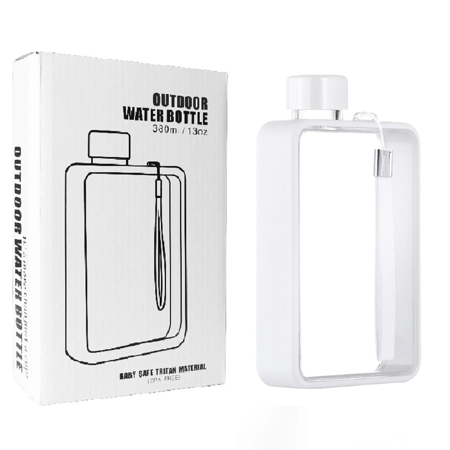 13oz Flat Water Bottle 6