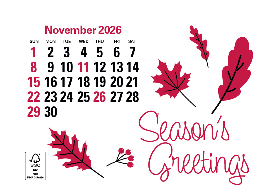 Triumph® Calendars Press-N-Stick Standard Calendar 14