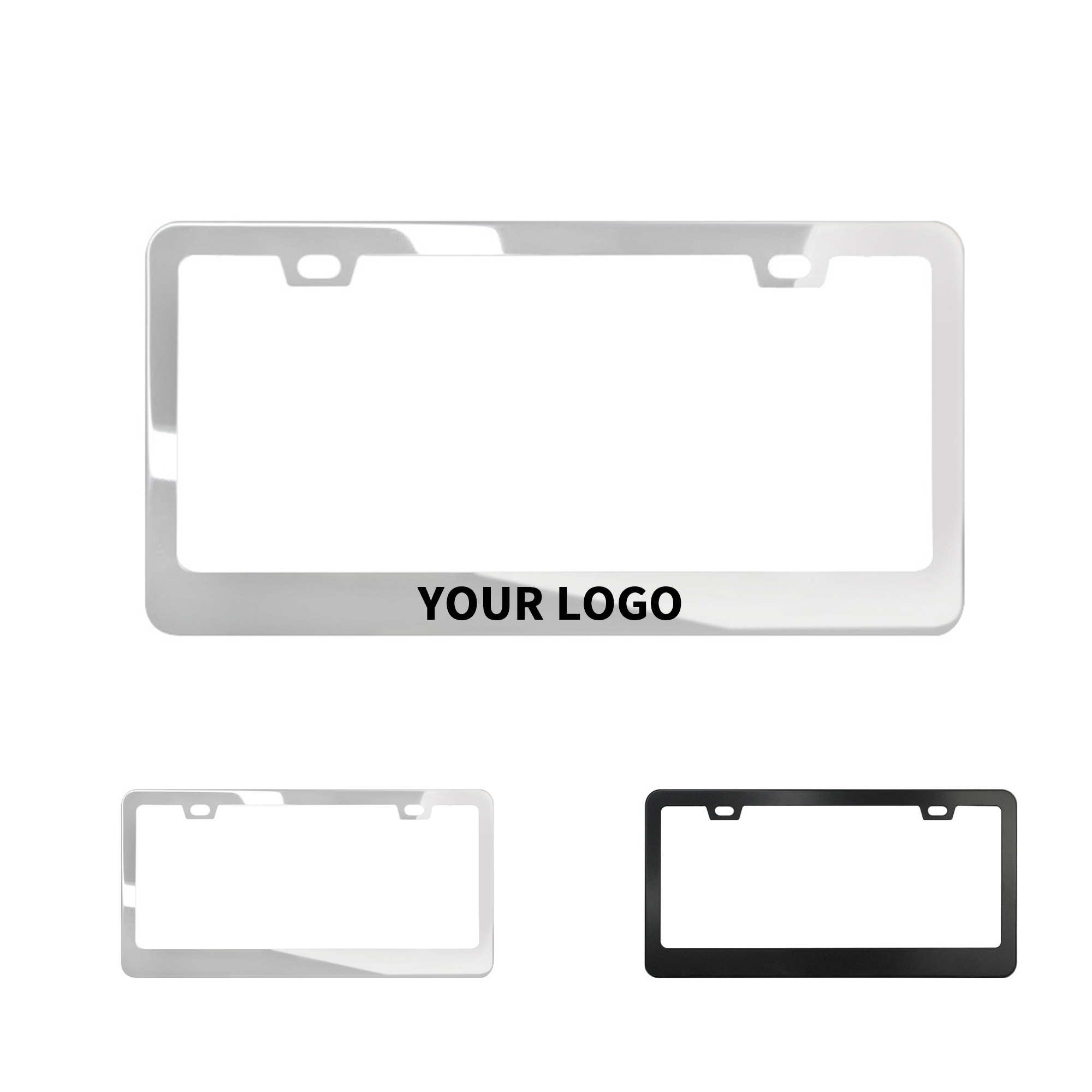 Aluminum License Frame Rust Resistant 12.3 X 6.3" 3