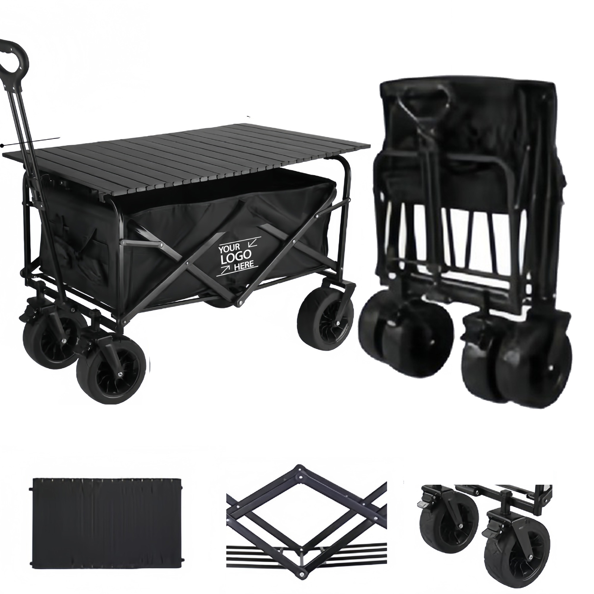 10-inch Tank Wheel Folding Cart 2