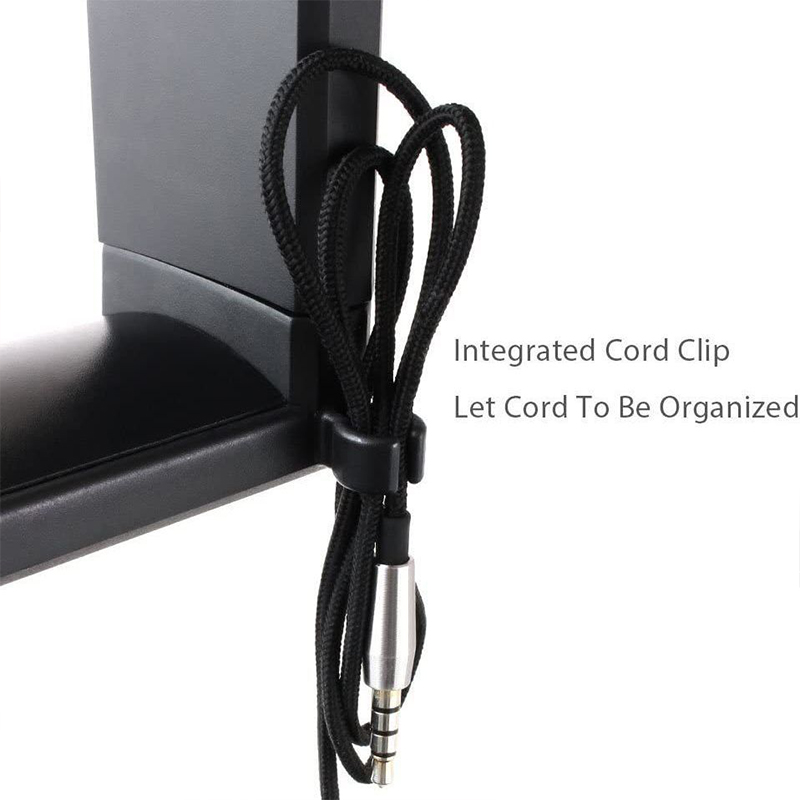 Private Model Desk Clip Hook Headphone Stand 360 Degree Rotating Headphone Stand Hanger " 4