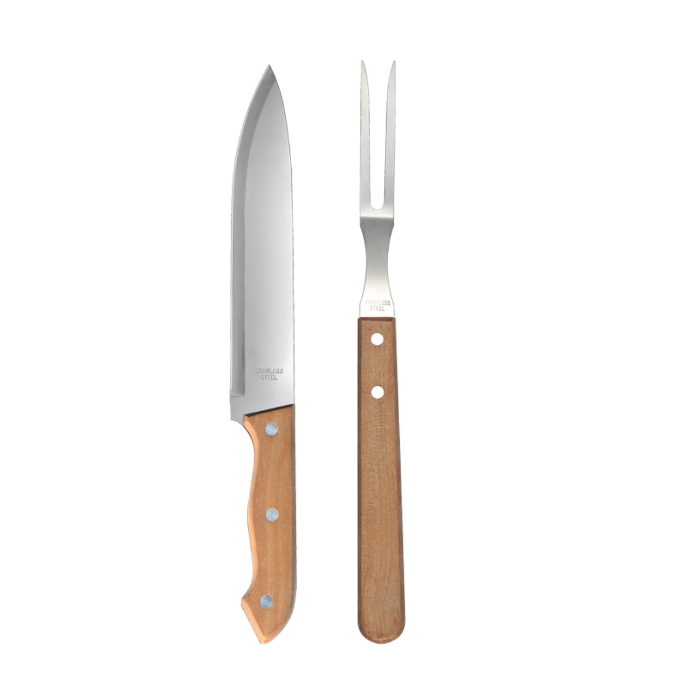 2-Piece BBQ Grill Tool Set with Wood Handle - OCEAN 5