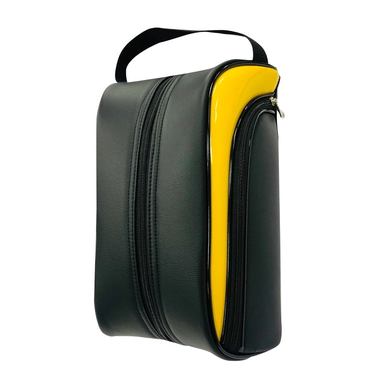 Custom Gift Colorblock PU Leather Golf Shoe Bag 4