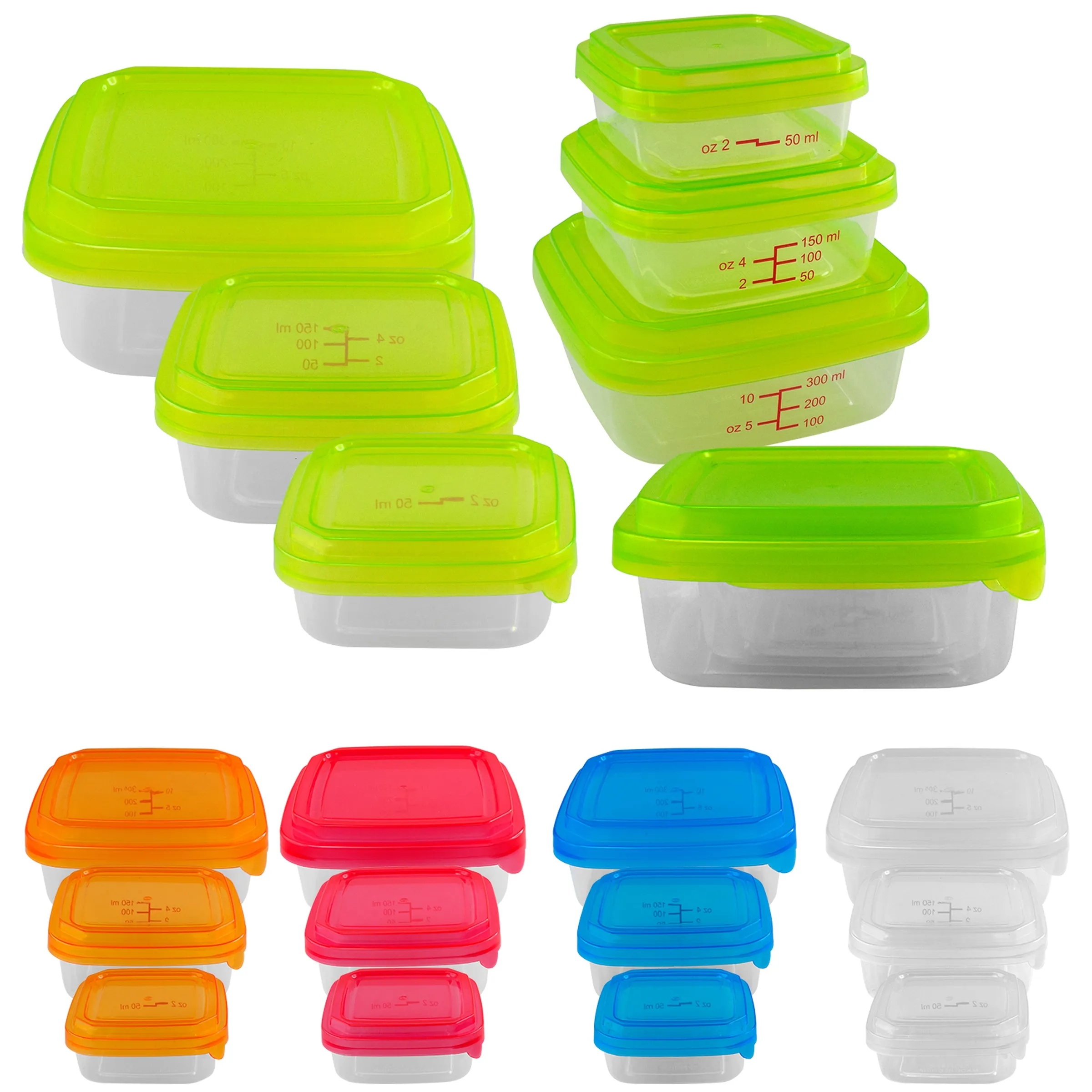 Square Portion Control Containers 4