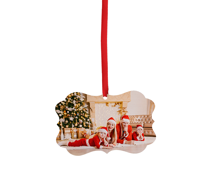 Frame Aluminum Double-Sided Christmas Ornament 2