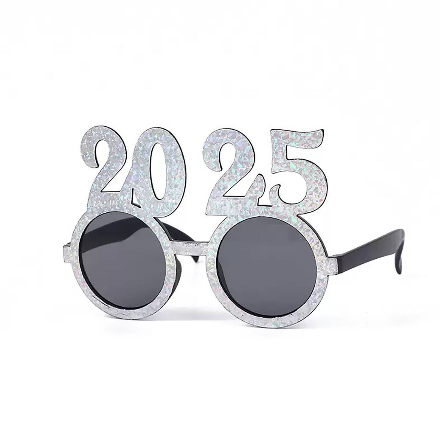 2025 New Year Round Shaped Party Glasses 8