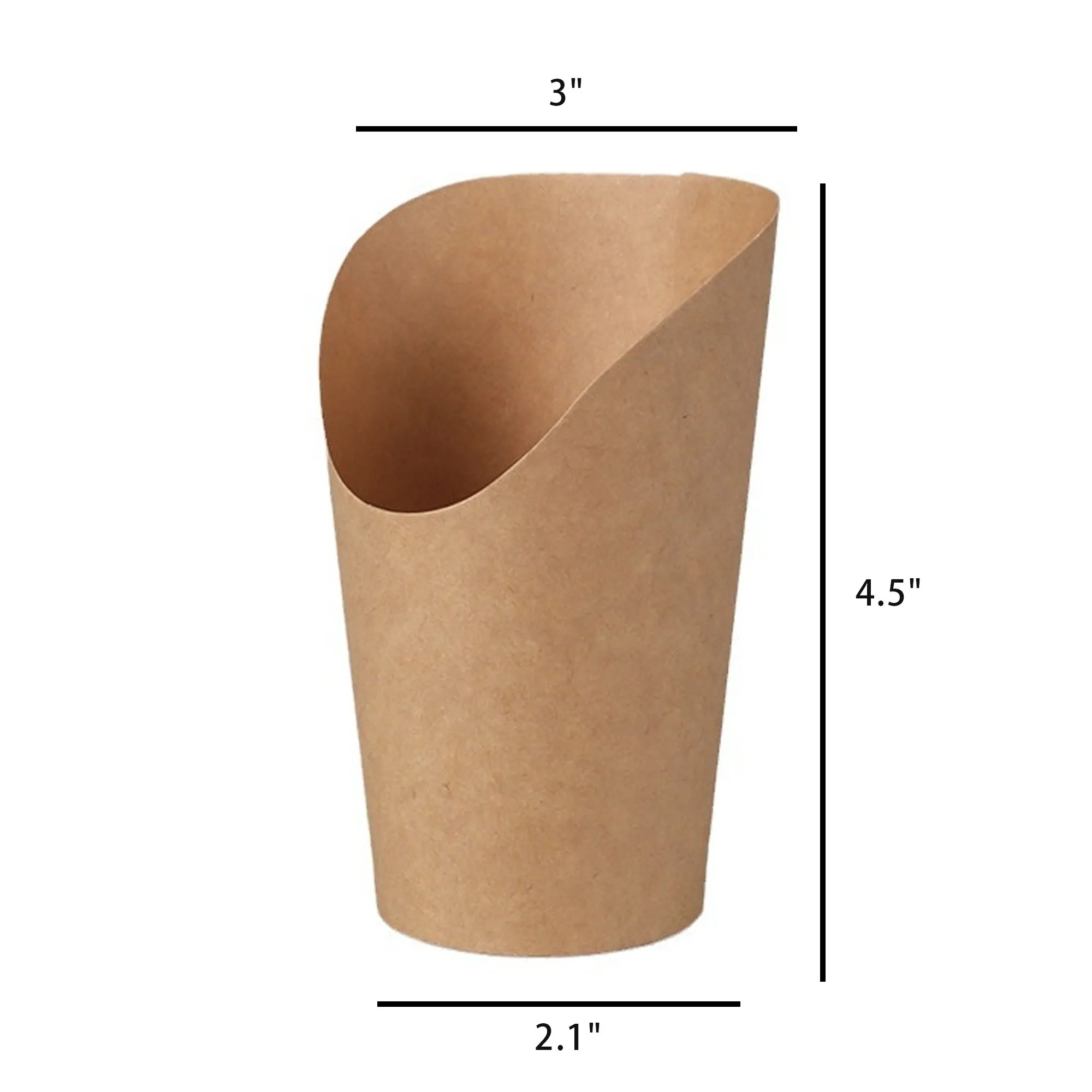 12 Oz Disposable Brown Paper Chip Ice Cream Cup 2