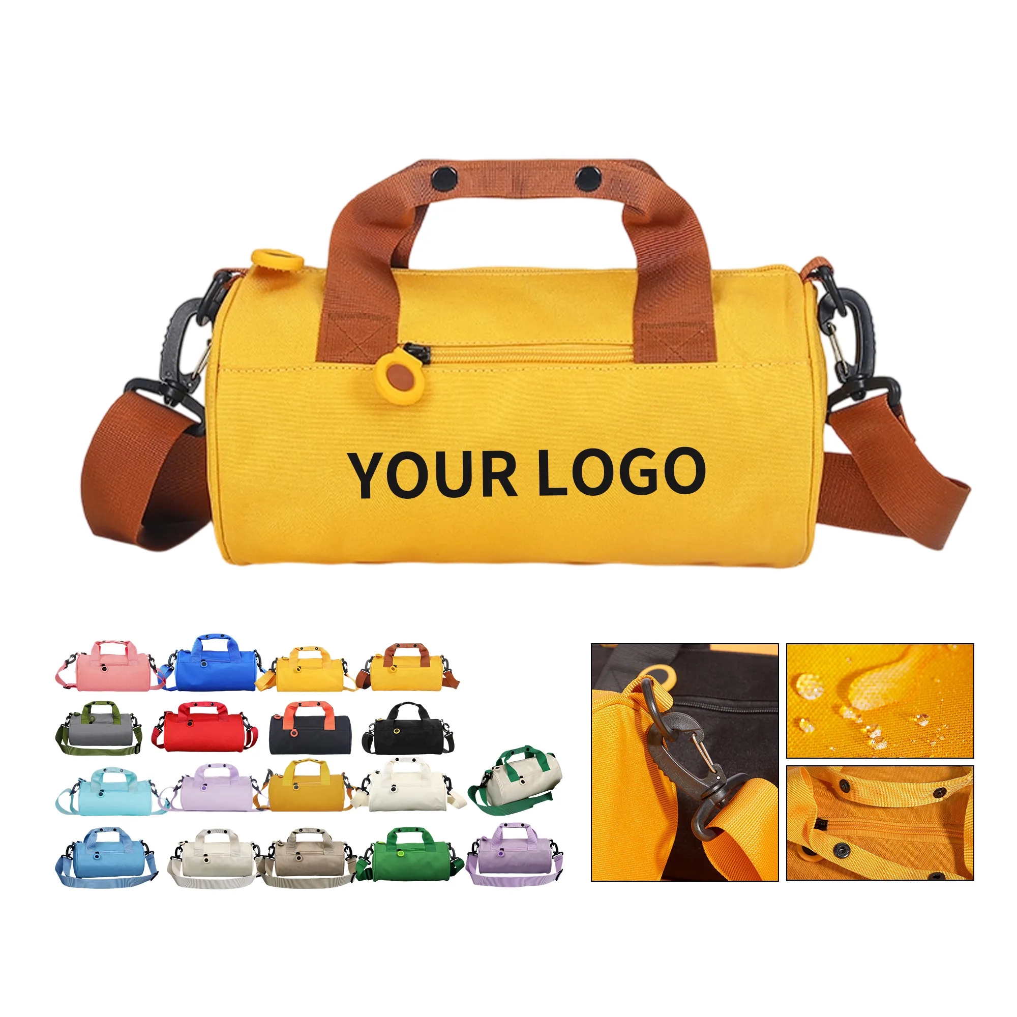 Large-Capacity Nylon Duffel Bag with Straps 13