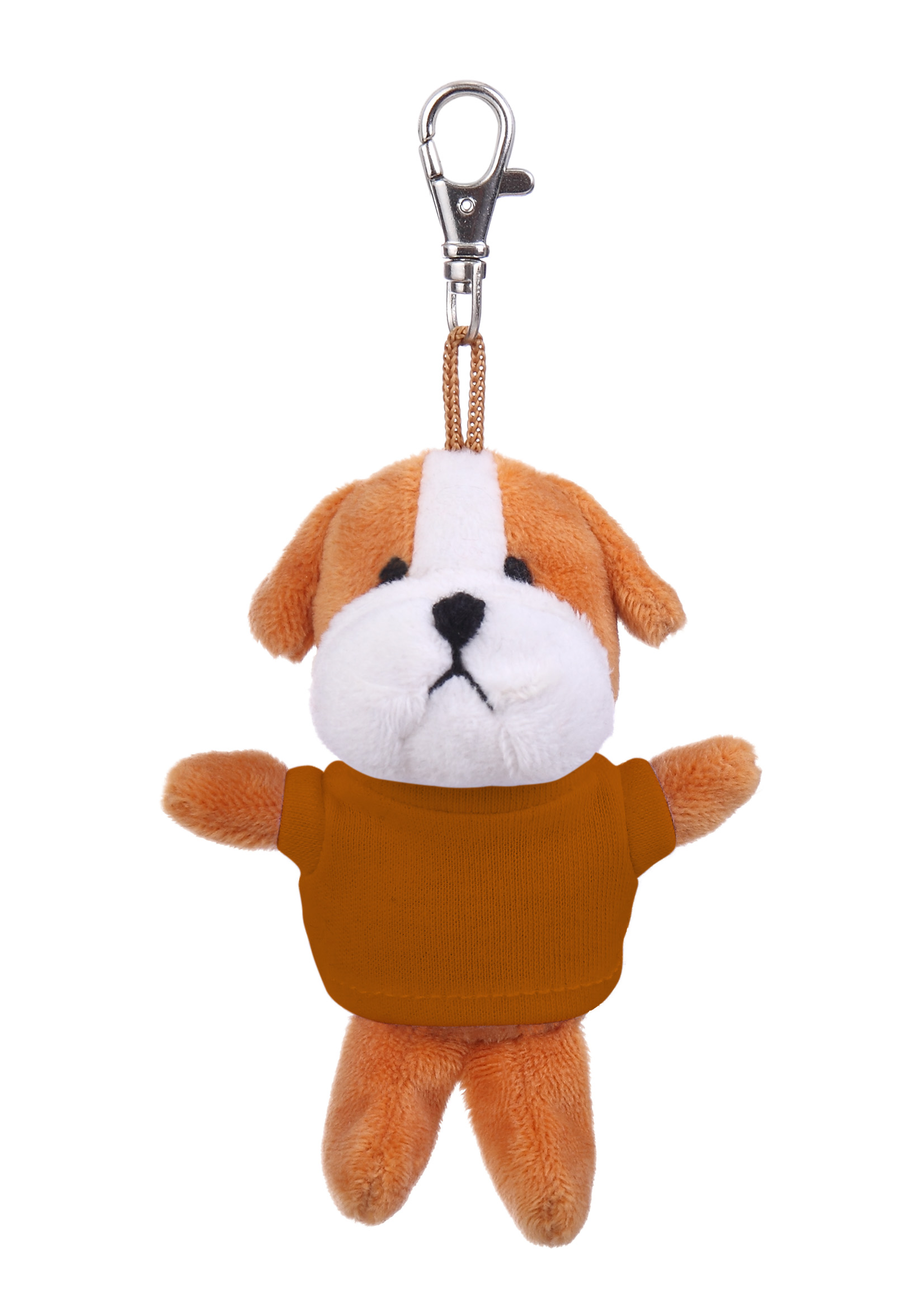 Soft Plush Bulldog Keychain with Tee 15