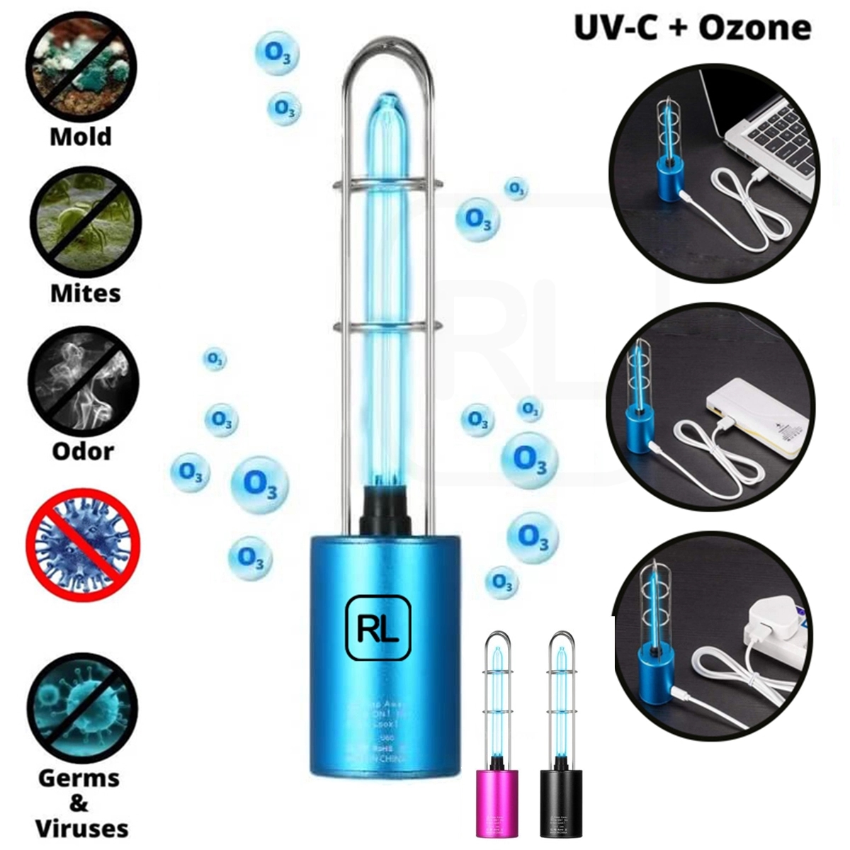 Portable Rechargeable Ultraviolet Disinfection Lamp 1