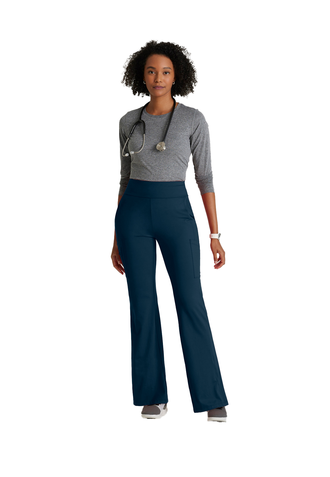 Barco One Performance Knit - Women's Seven-Pocket Flare Leg Sprint Scrub Pant 7