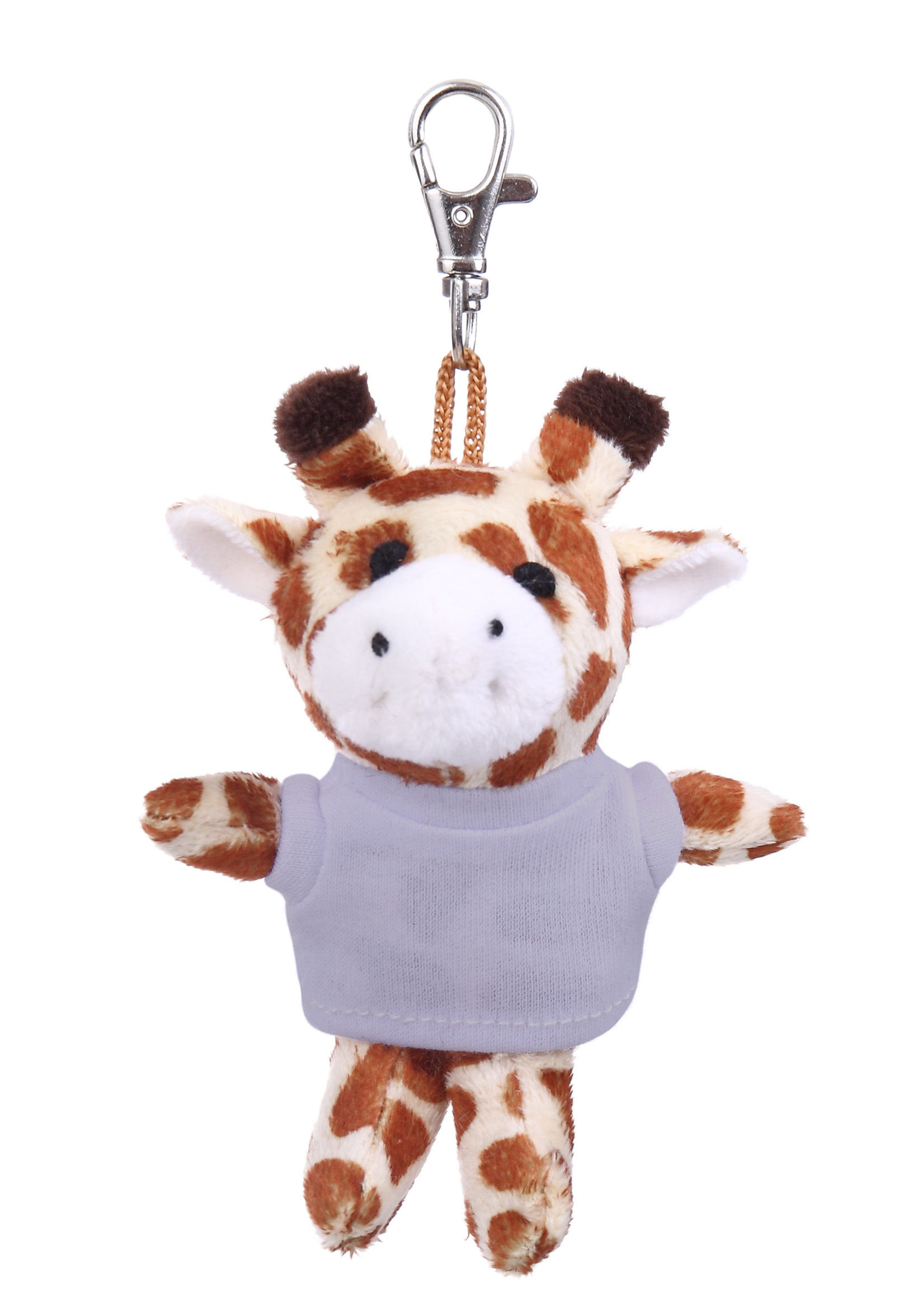Soft Plush Giraffe Keychain with Tee 9