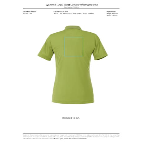 Women's DADE Short Sleeve Polo 380