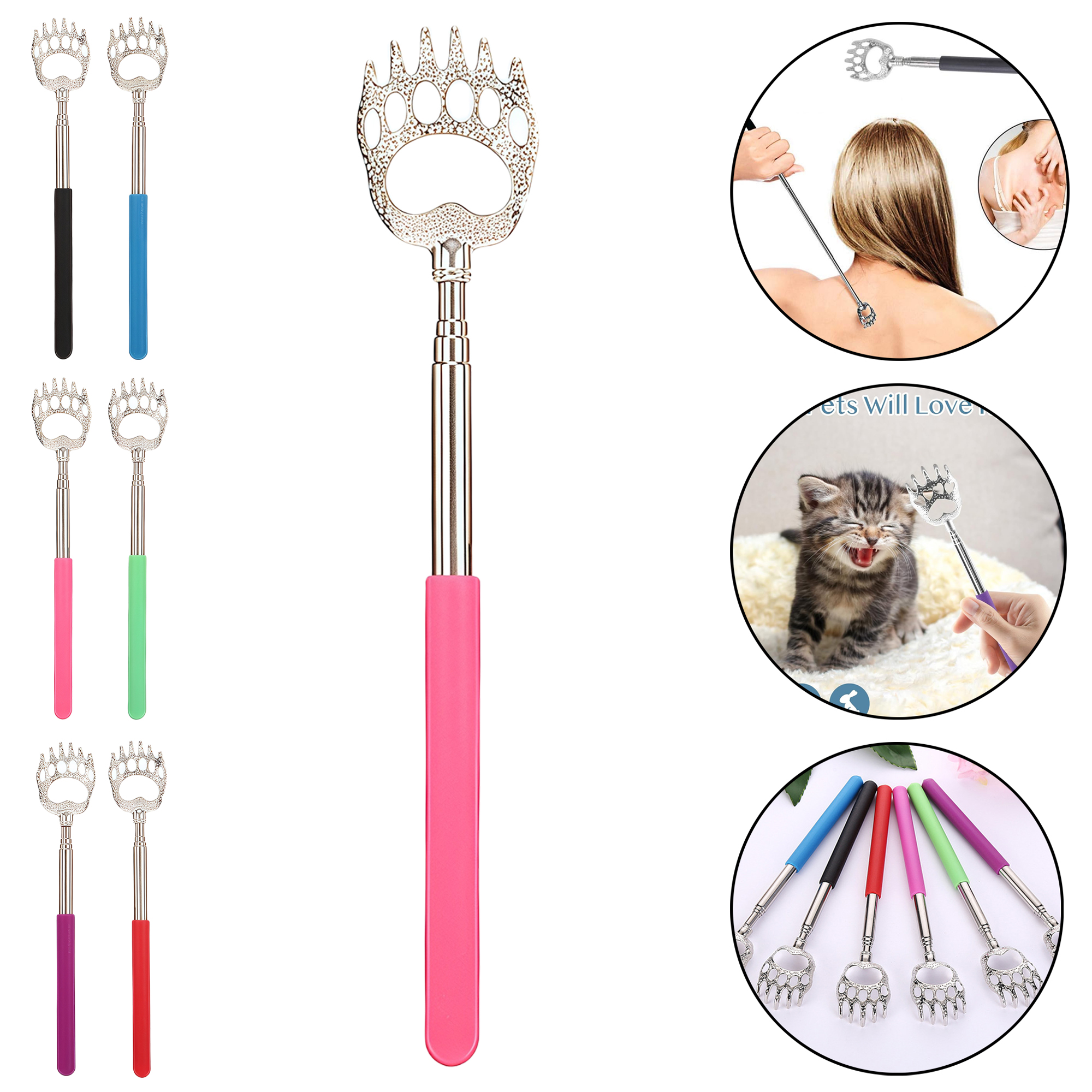 Bear Claw Stainless Steel Telescopic Back Scratcher Massager 5