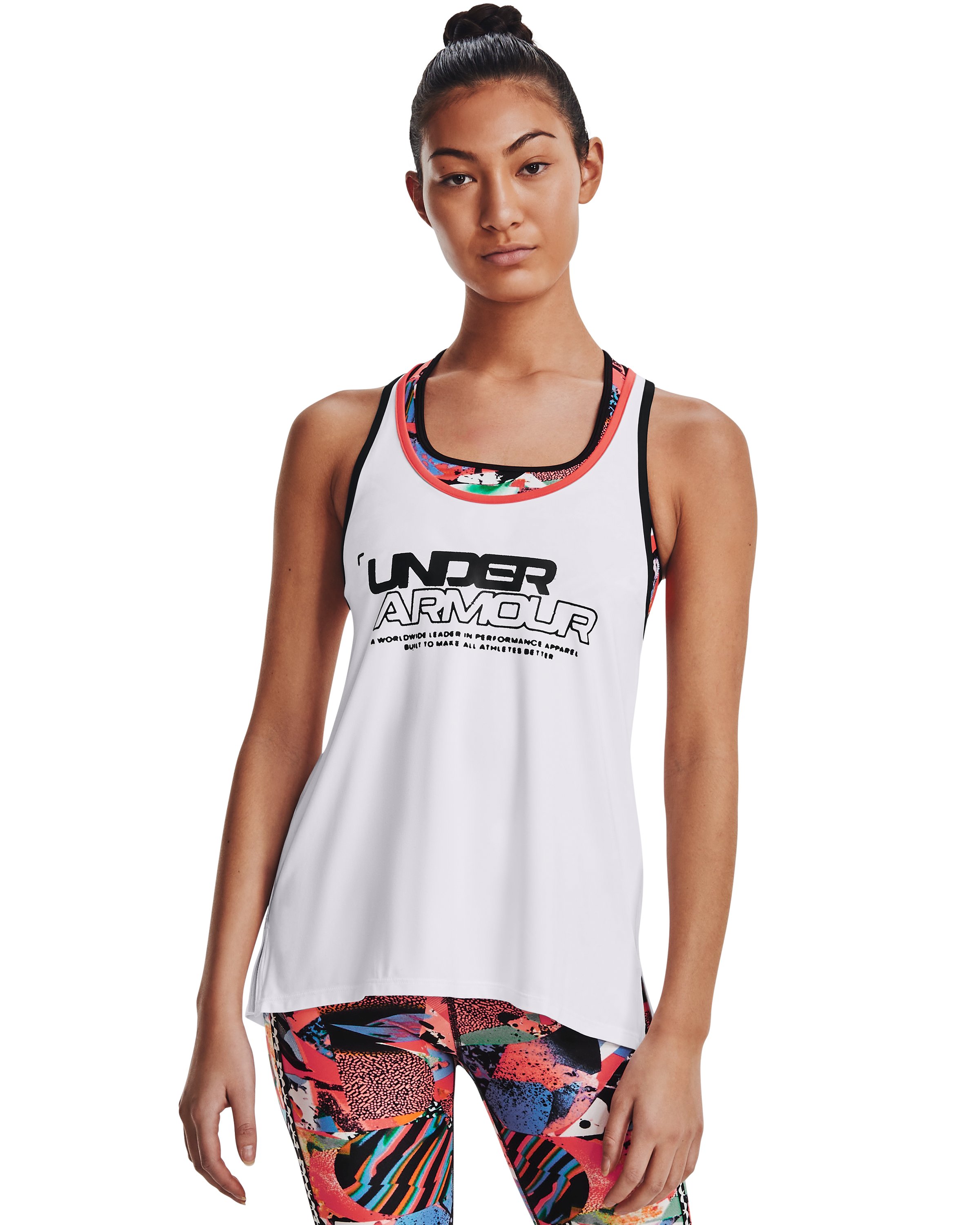 UA Knockout Colorblock Graphic Women's Tank 2