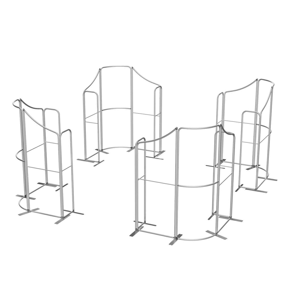 NEW MagLock 20'x20' Booth Fabric Display Kit B 3