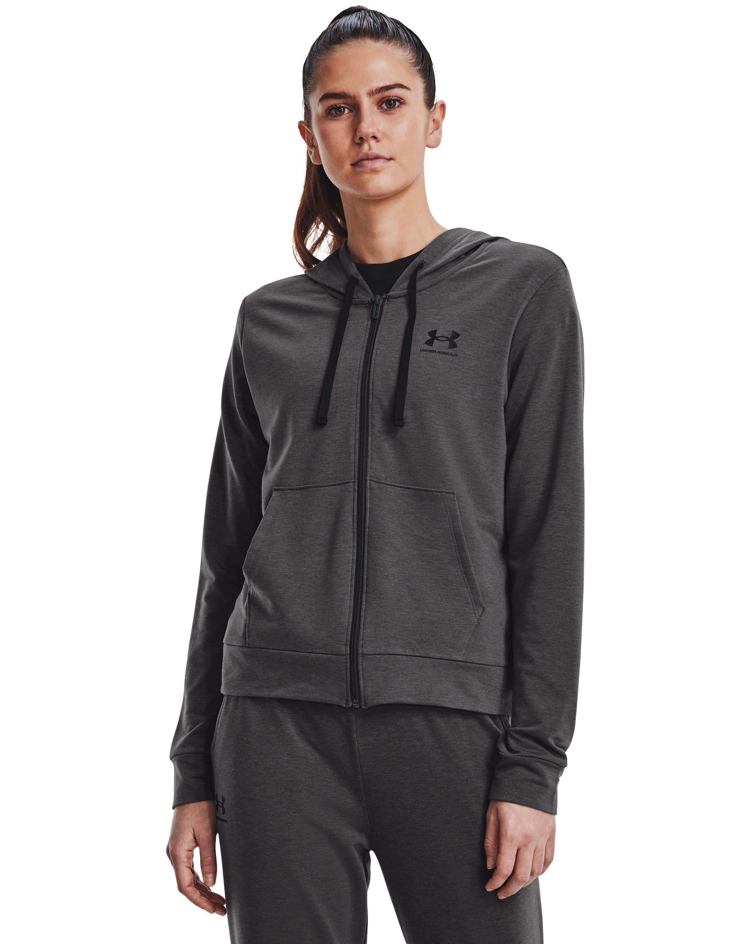 UA Rival Terry Women's Full-Zip Hoodie, custom hoodie or sweatshirt with logo imprint 7
