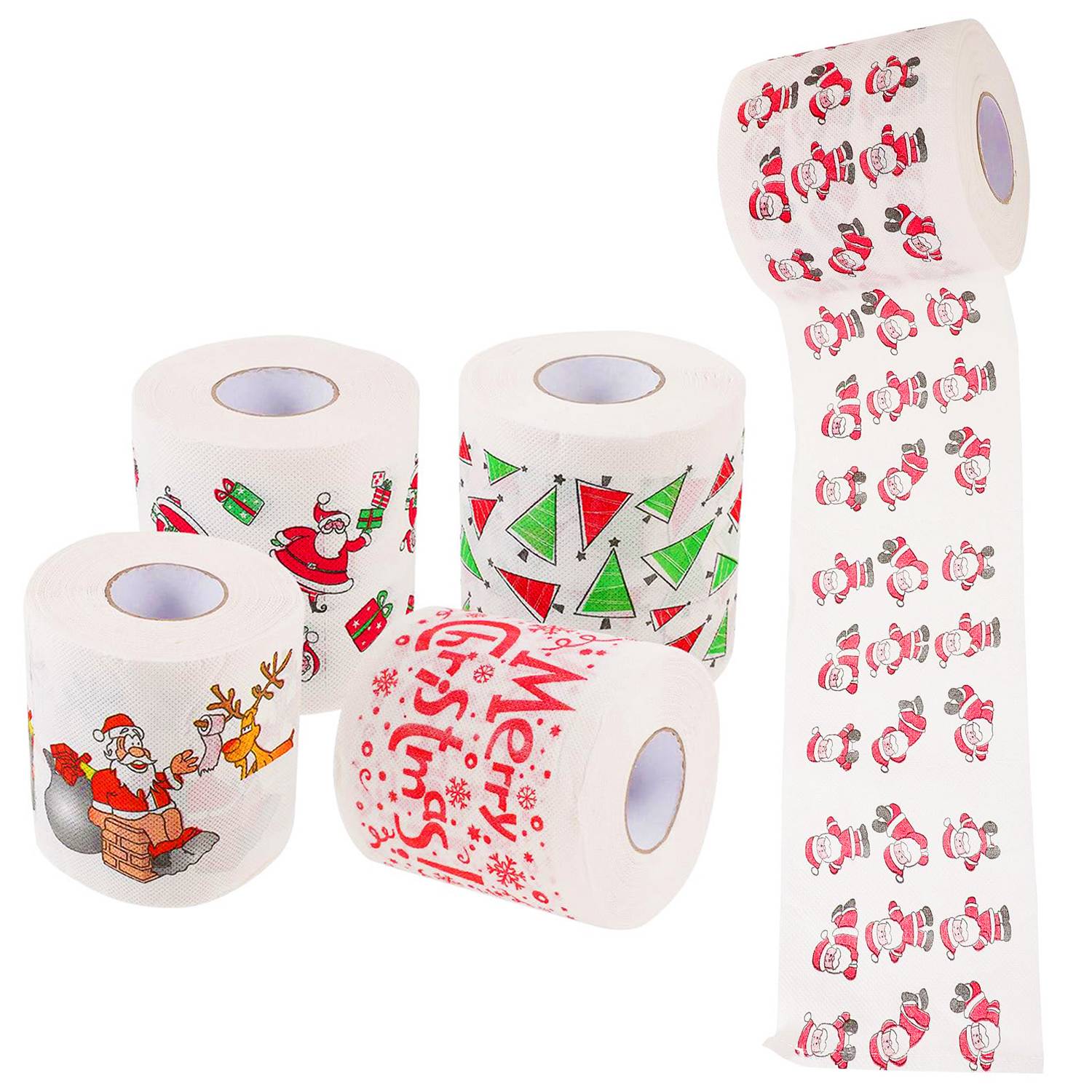 Custom Merry Christmas Toilet Paper Tissue Napkin 6