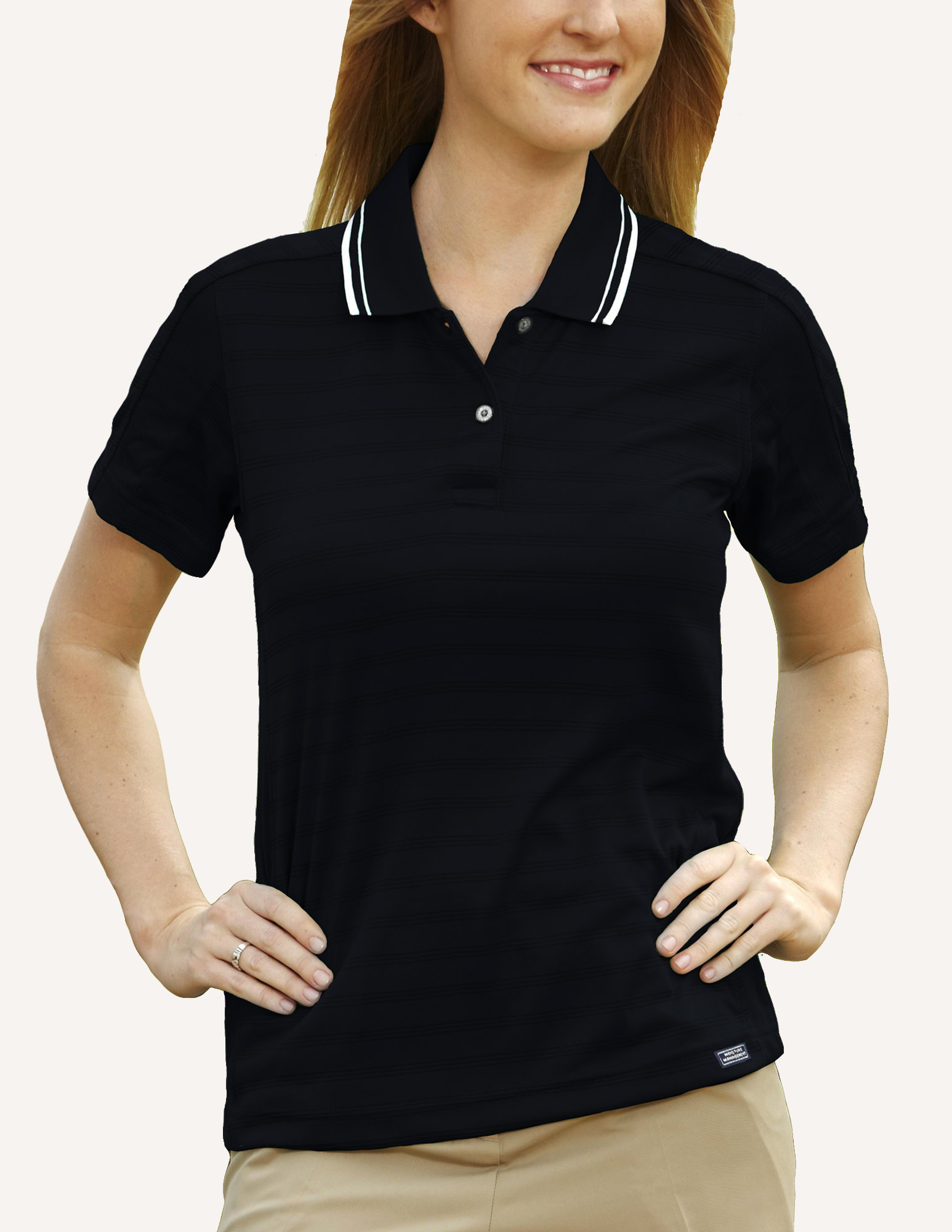 Ladies' Ambassador Engineer Track Knit Polo Shirt 11