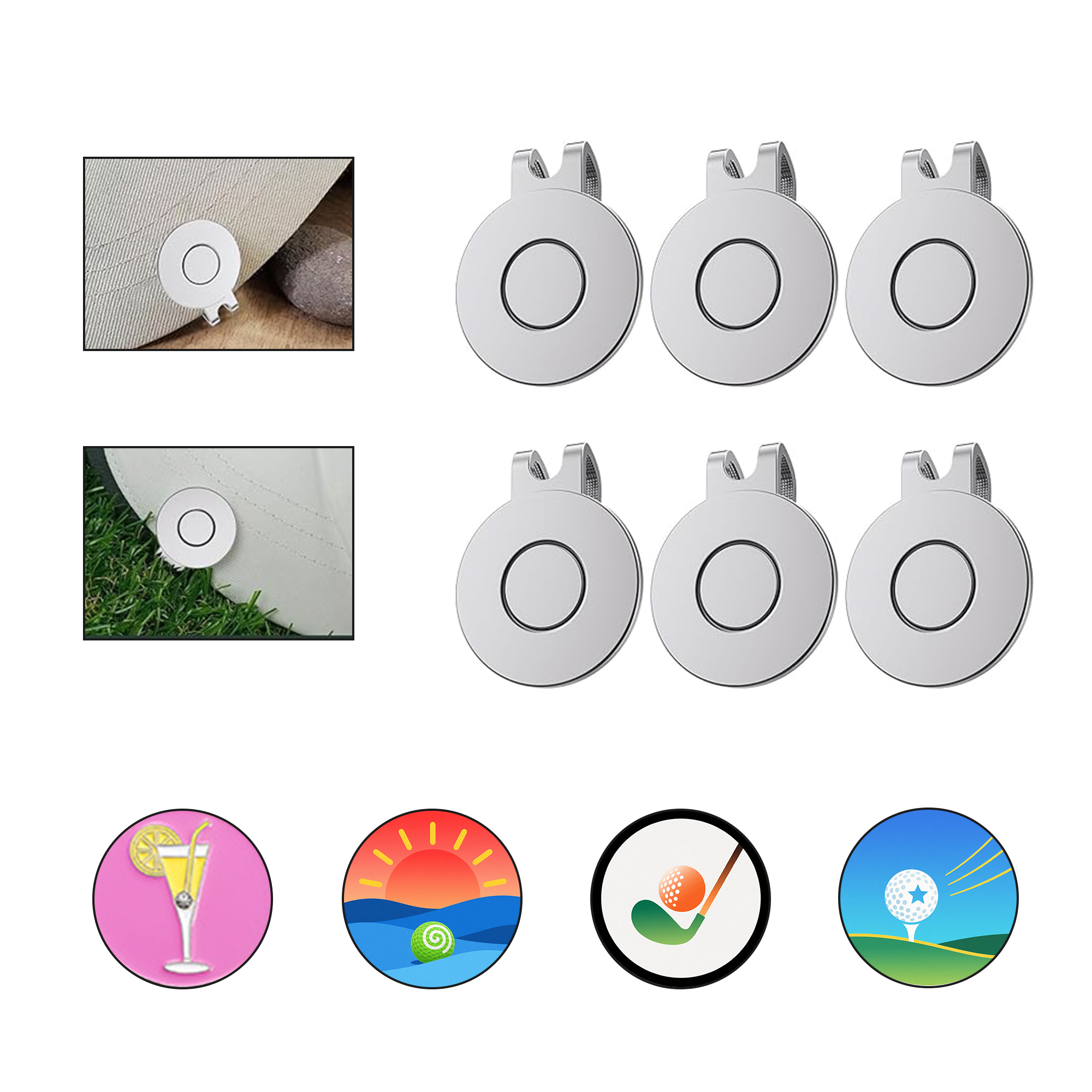 Magnetic Golf Hat Clip 2
