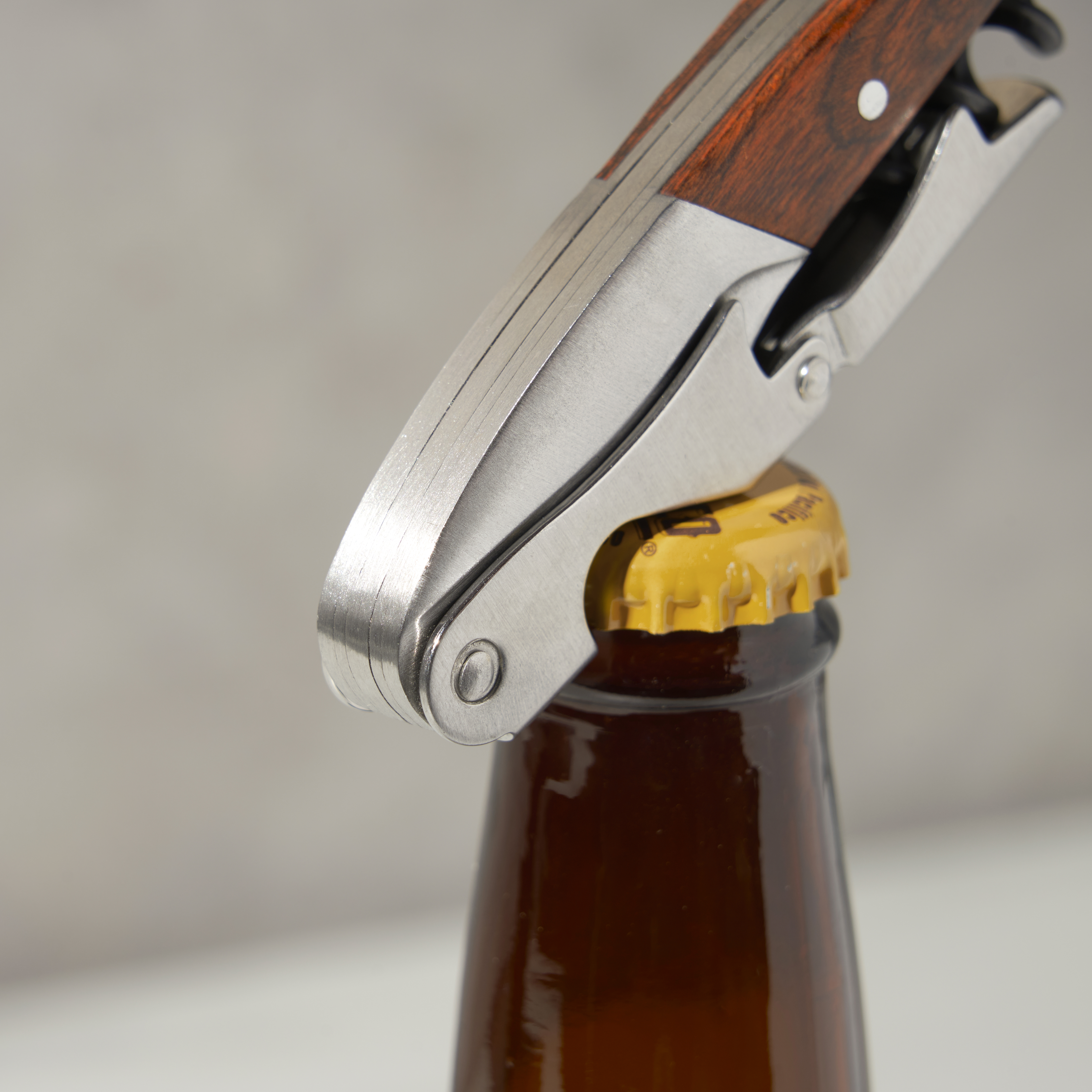 Twine Living® Wooden Double Hinged Corkscrew 1