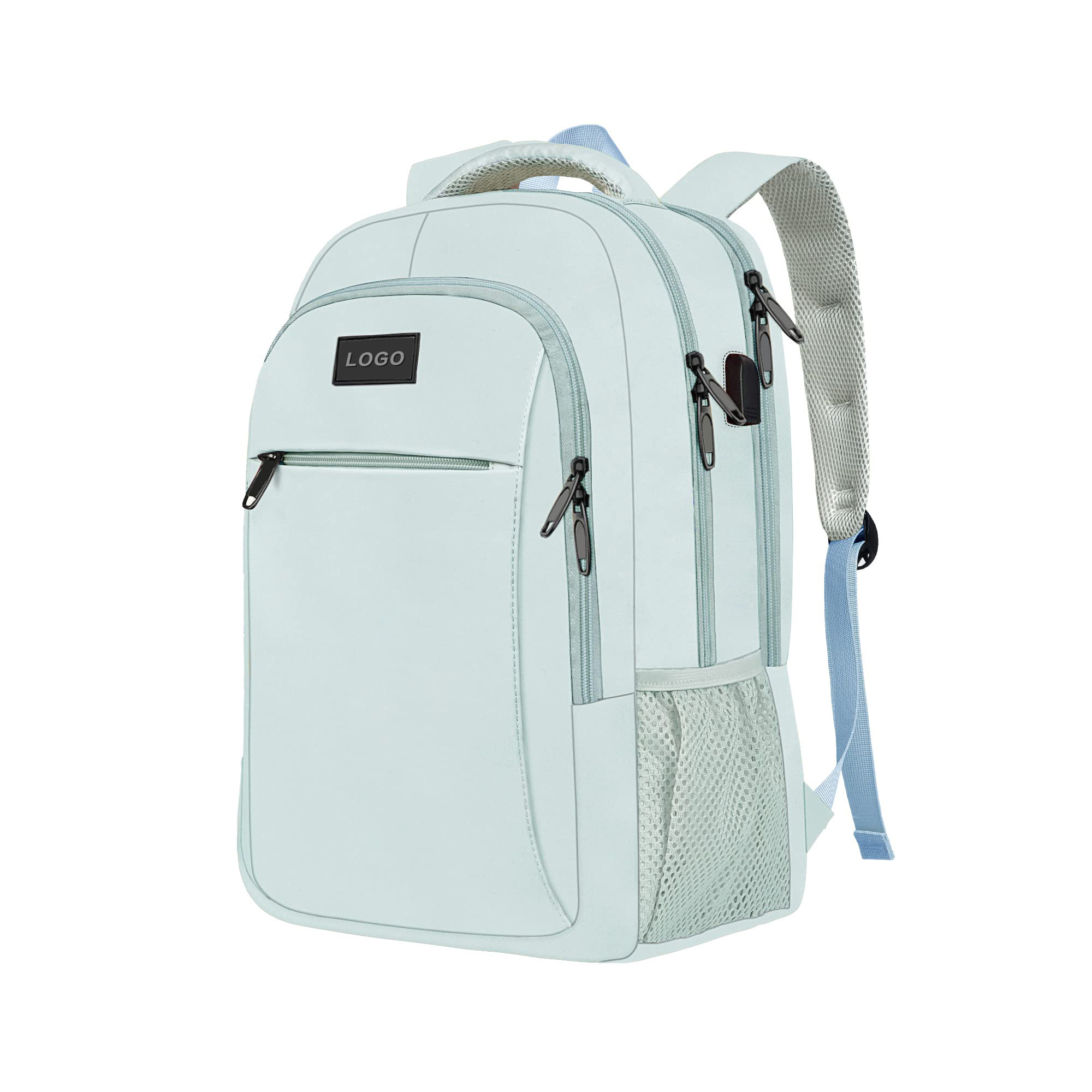 Nylon Travel Laptop Backpack With Padded Strap 13