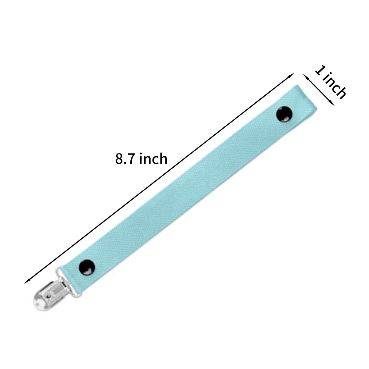 Safe Pacifier Strap with Plastic Teeth Metal Clip 2