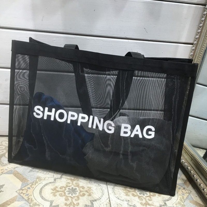Foldable Mesh Bench Tote Bag 2