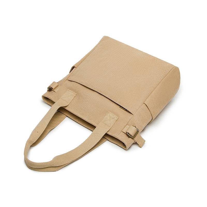 Canvas Shoulder Student Computer Tote Bag 6