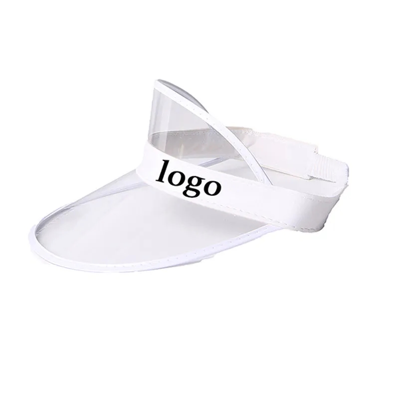 PVC Empty Top Sun Hat, custom hat with logo imprint 5