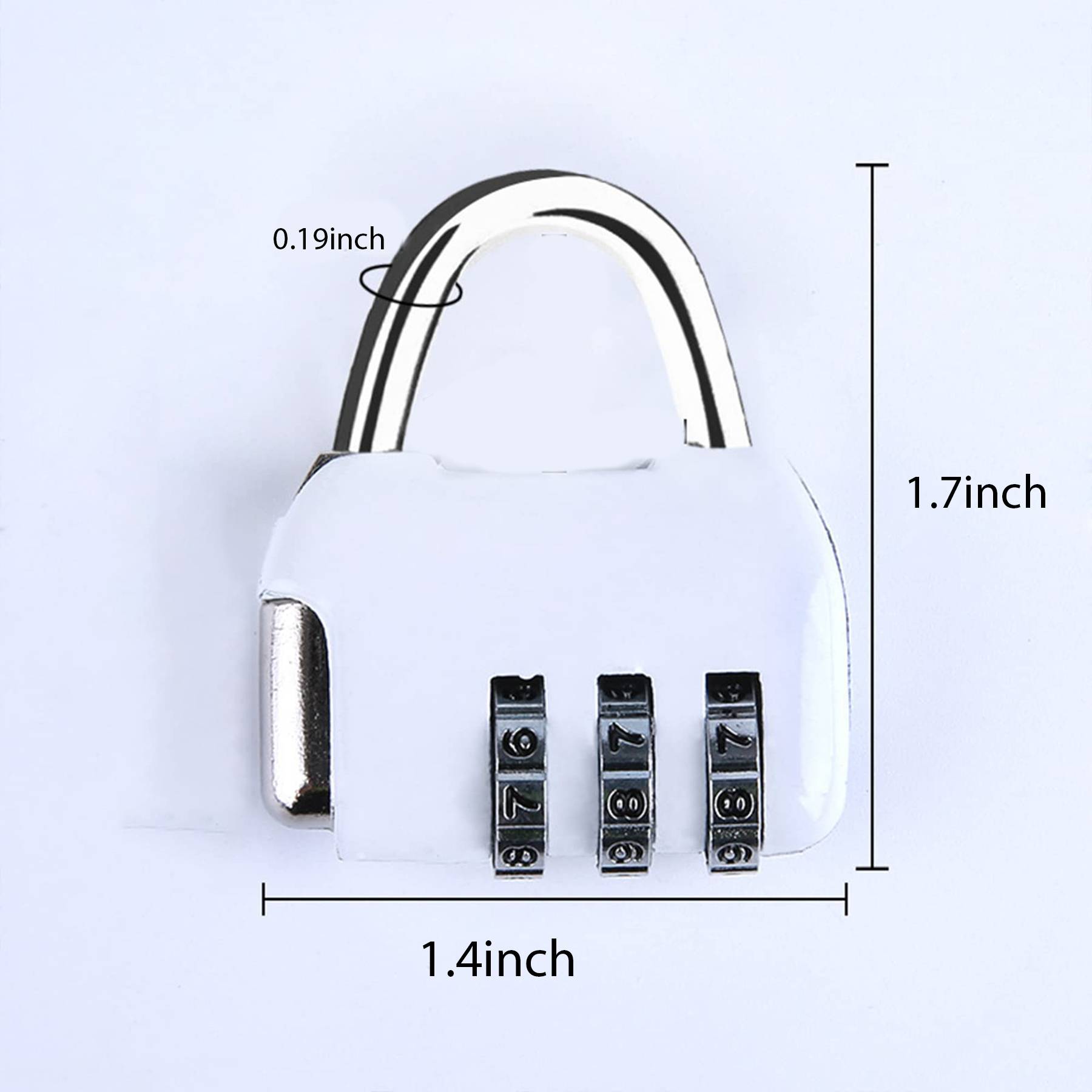Mini Password Lock 3 Digit Number Code 2