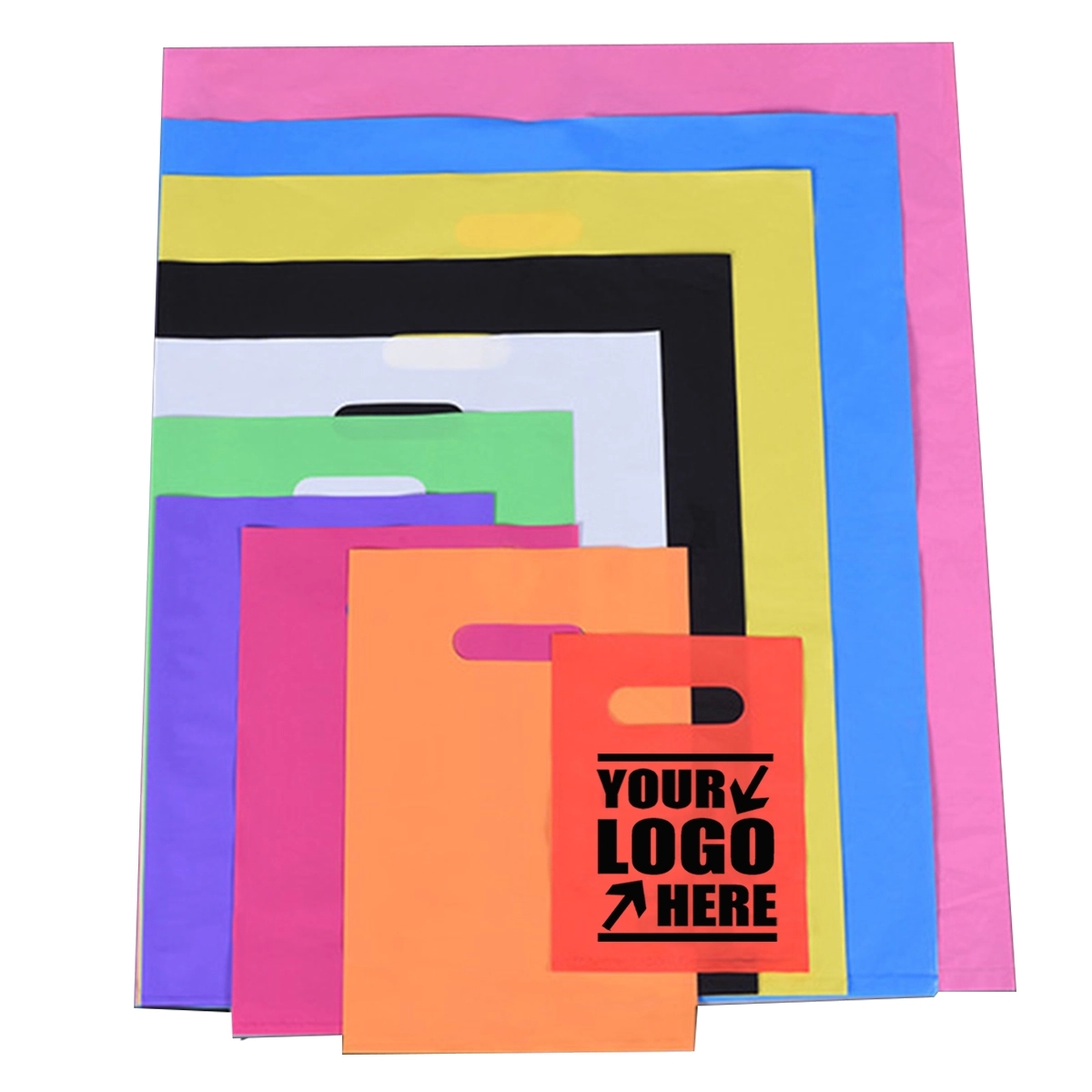 Die Cut Handle Plastic Shopping Bags 2