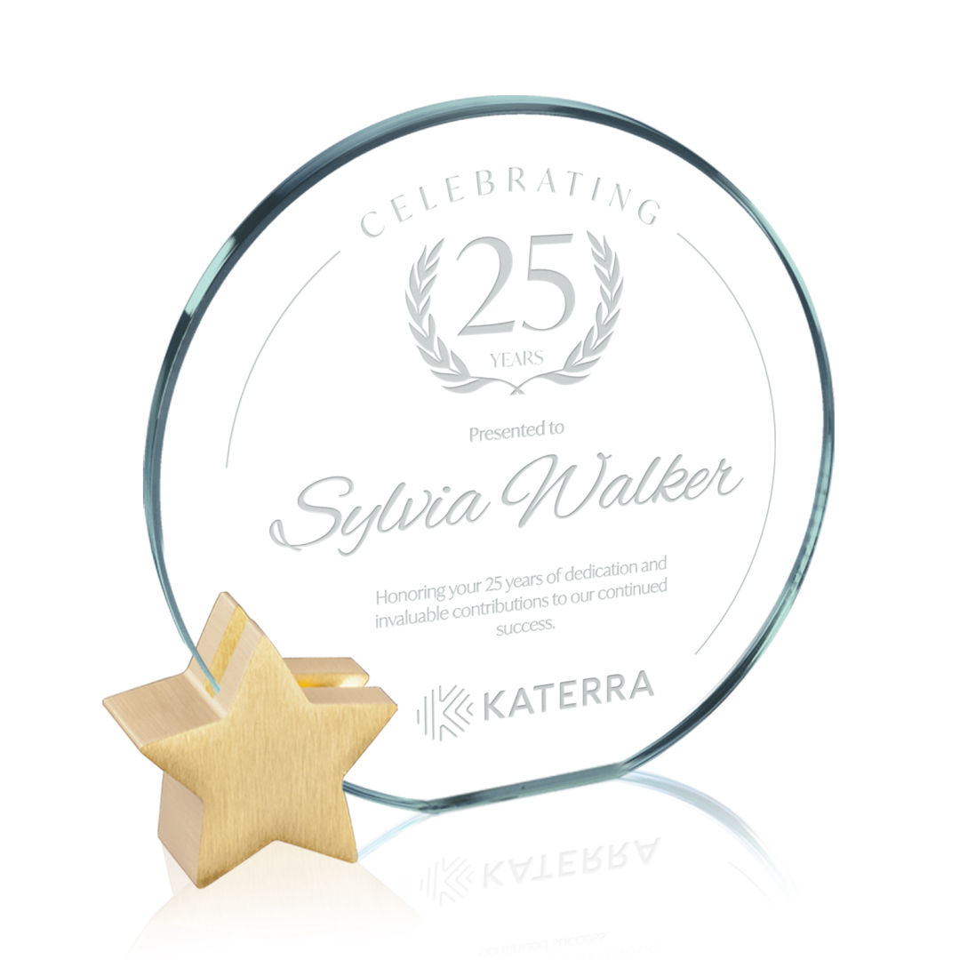 Verdunn Award - Jade/Gold Star 12