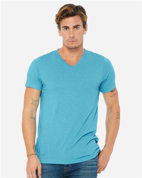 Unisex Triblend V-Neck Tee - 3415 155