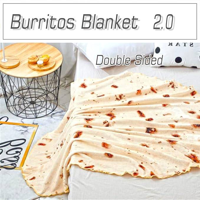 Round European and American Creative Tacos Blanket 4