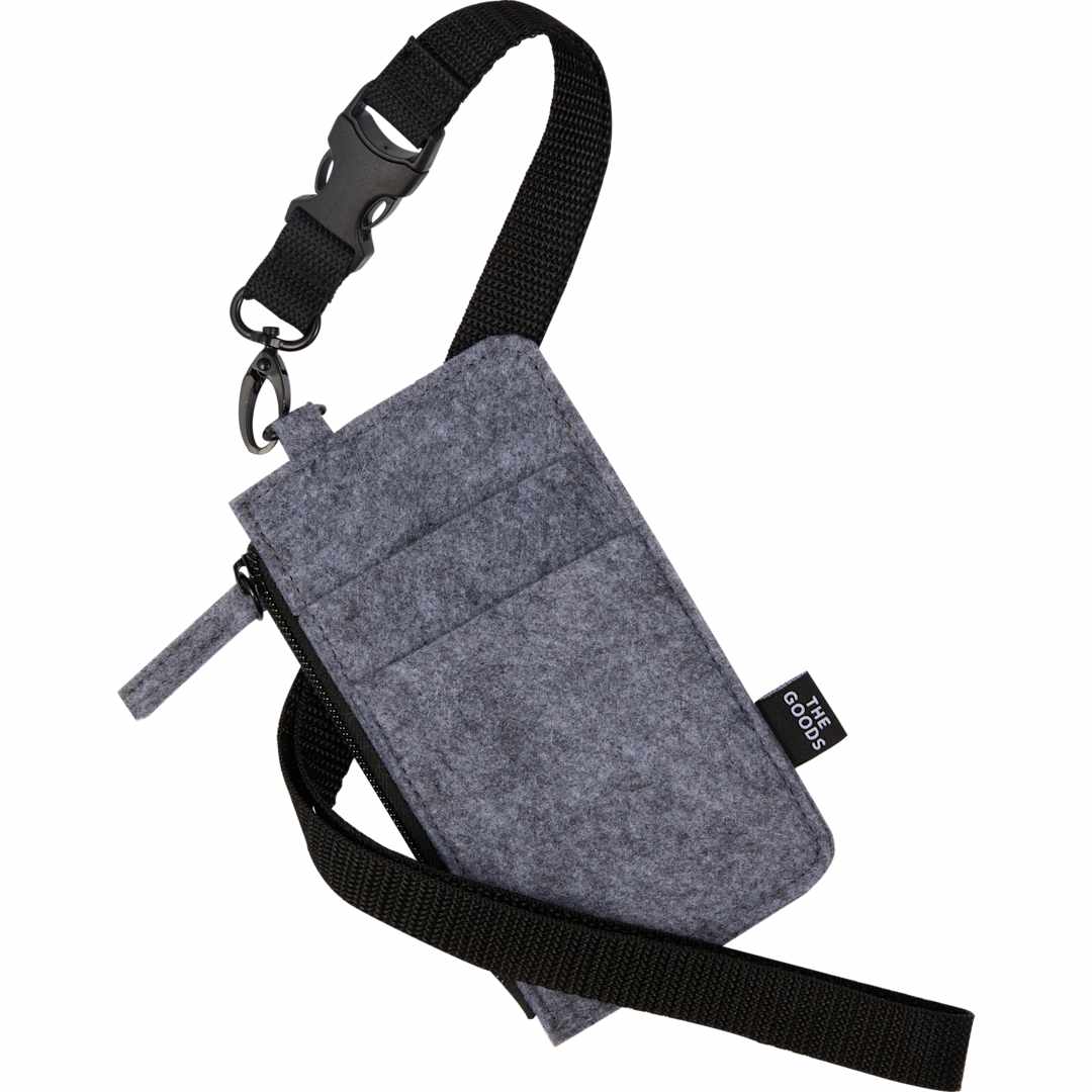 THE GOODS™ Recycled Felt Lanyard Wallet 15