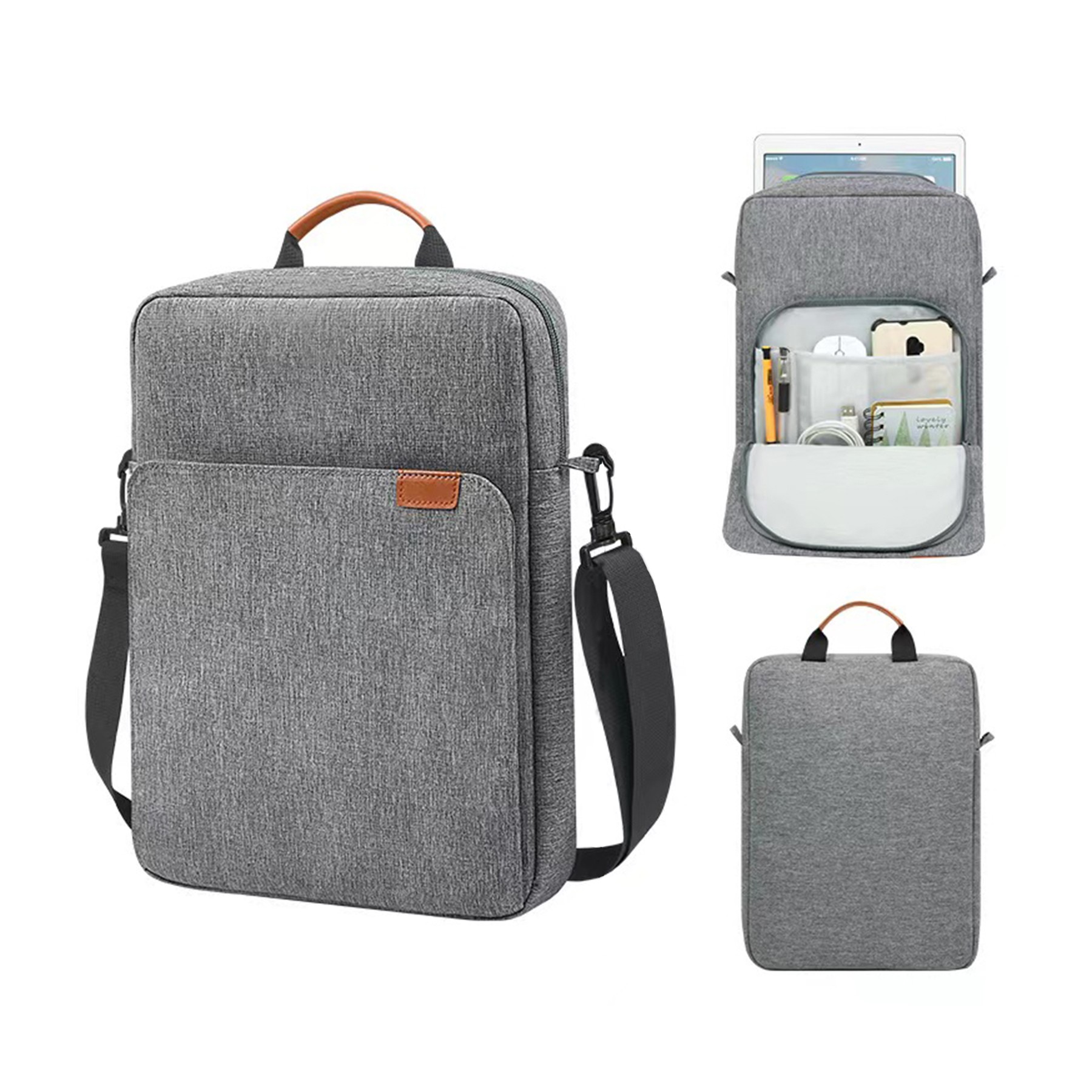 13.3 14 Inch Laptop Sleeve Bag with Shoulder Strap 5