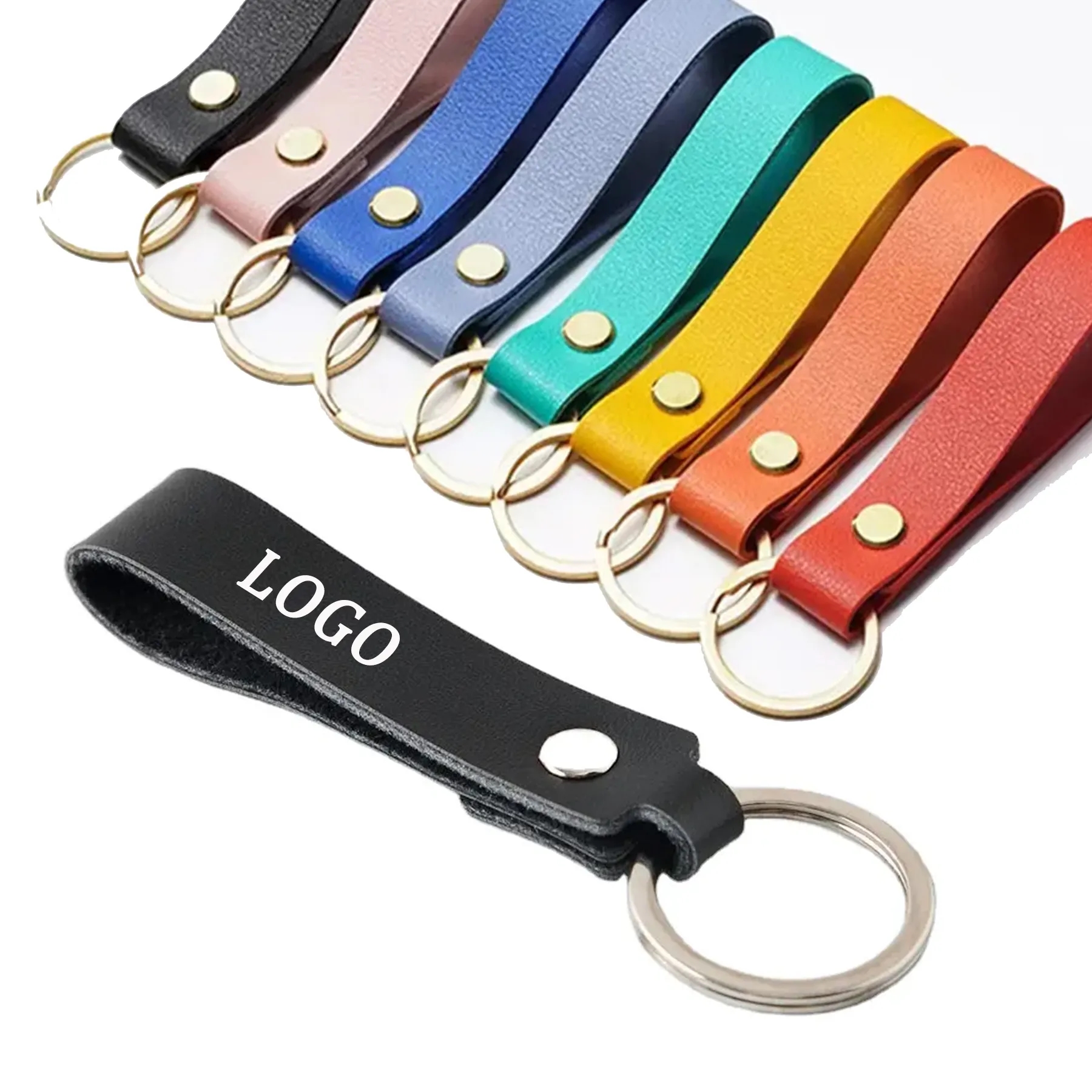 Vintage Genuine Leather Keychain Holder Wholesale Handmade 3