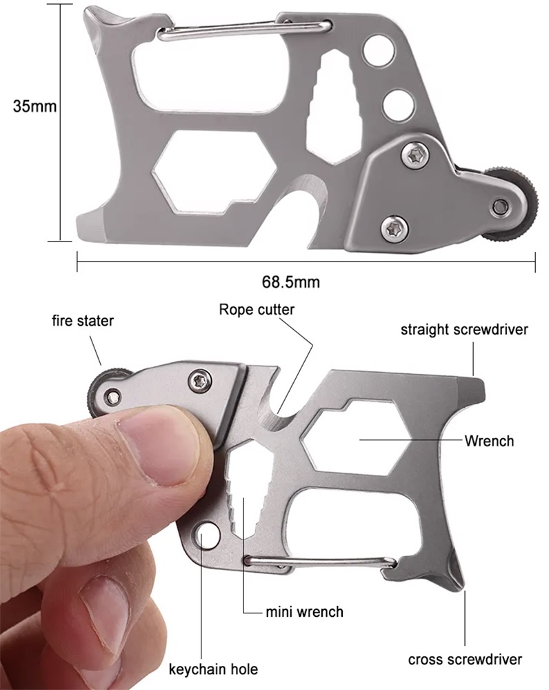 8 In 1 Multitool Tool Keychain 3