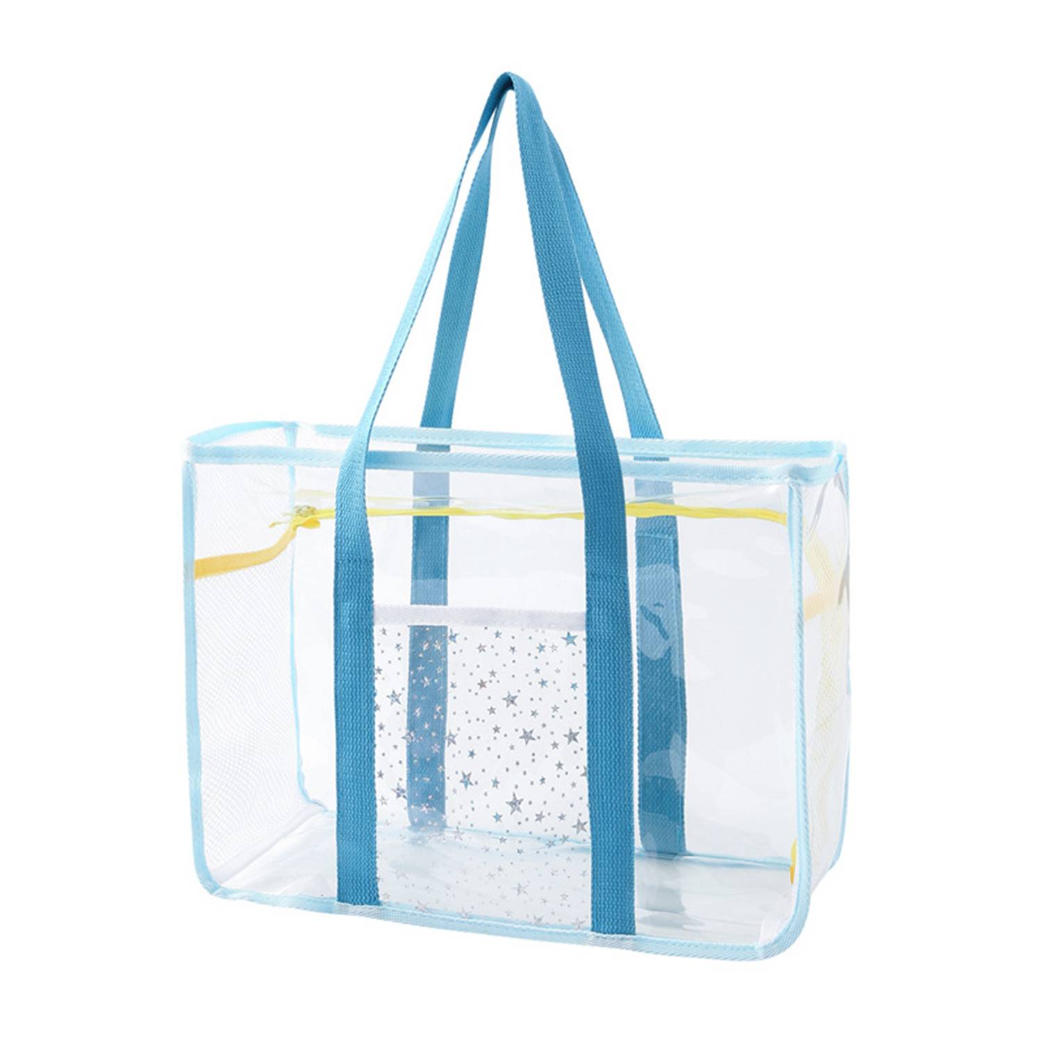 Clear PVC Tote Bag – Beach, Pool, Shower Organizer 2