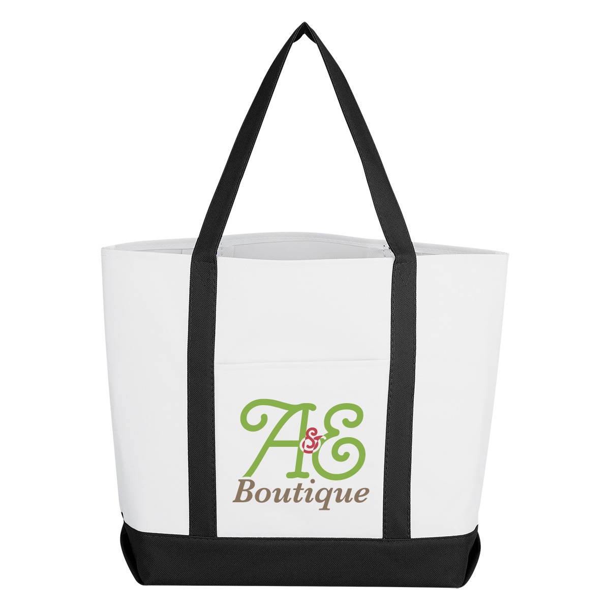 Pocket Shopper Tote Bag, custom tote bag with logo imprint 9