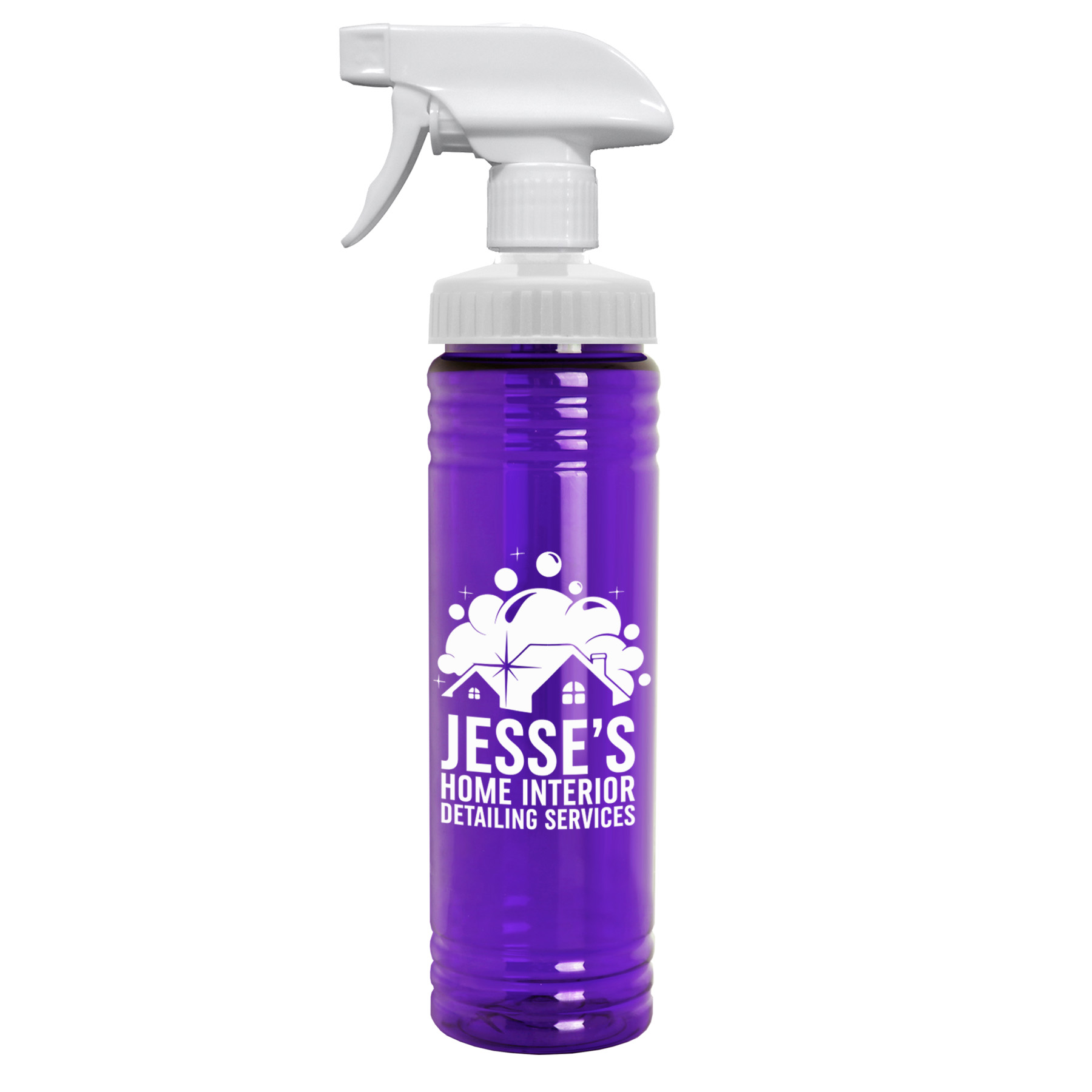 24 oz. Transparent Spray Bottle 6