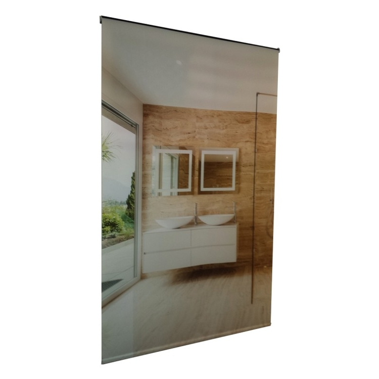 Triton™ Printed Blinds, Blackout, Right Chain Pull - 36"W x 72"L custom roller curtains 2