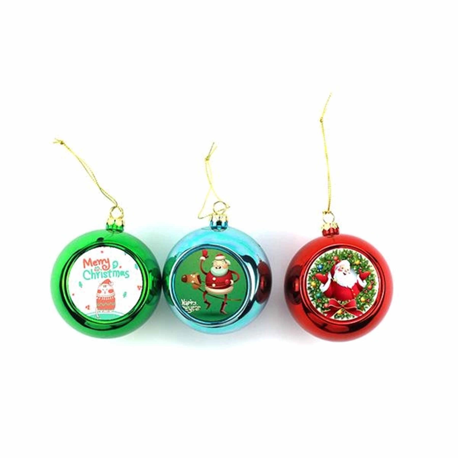 3.2" Plastic Christmas Tree Ornament Ball Hanging MOQ50 2