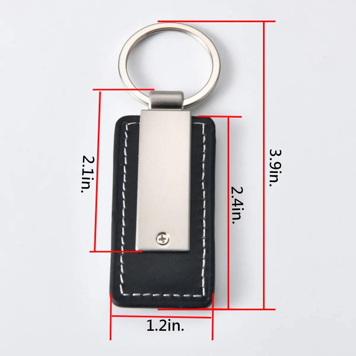 Leather Key Ring Chain Handmade Metal Custom Business 5