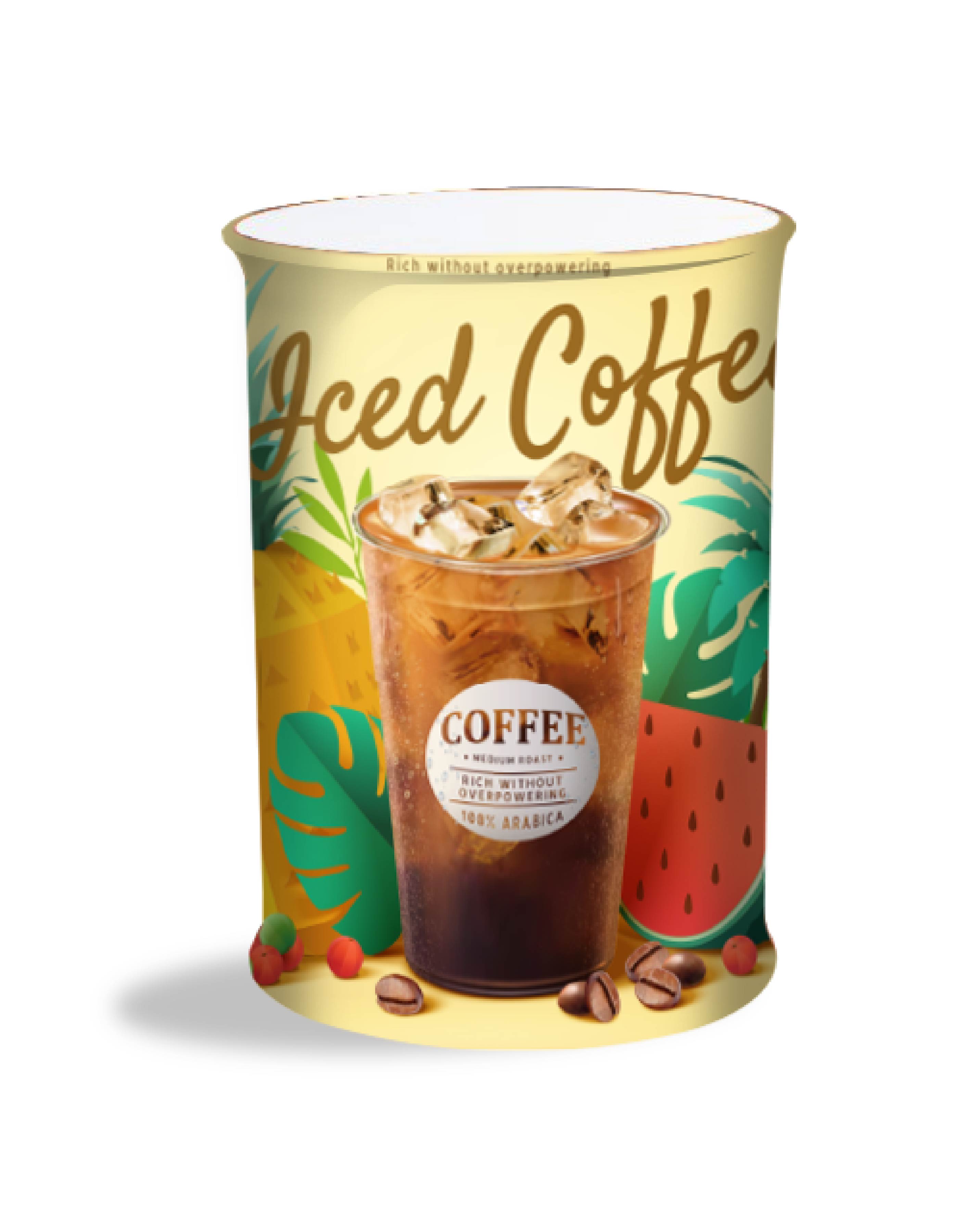 Spring Up Display Counter - Deluxe White 2