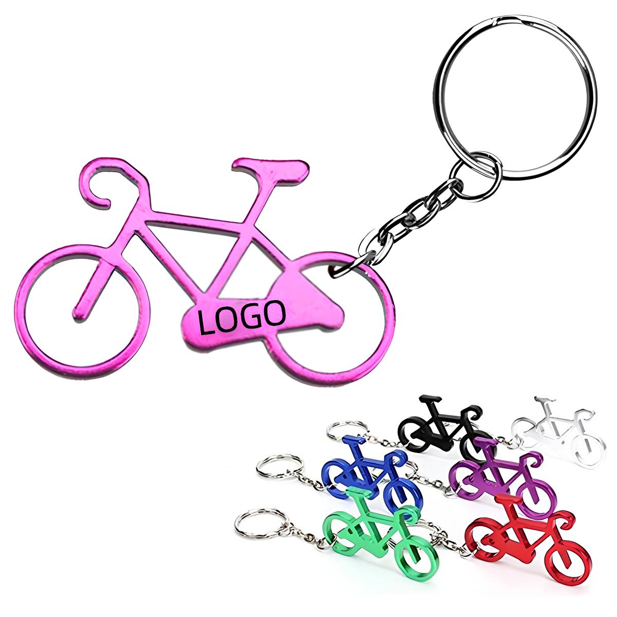 Bicycle Shaped Bottle Opener W/ Key Chain 2